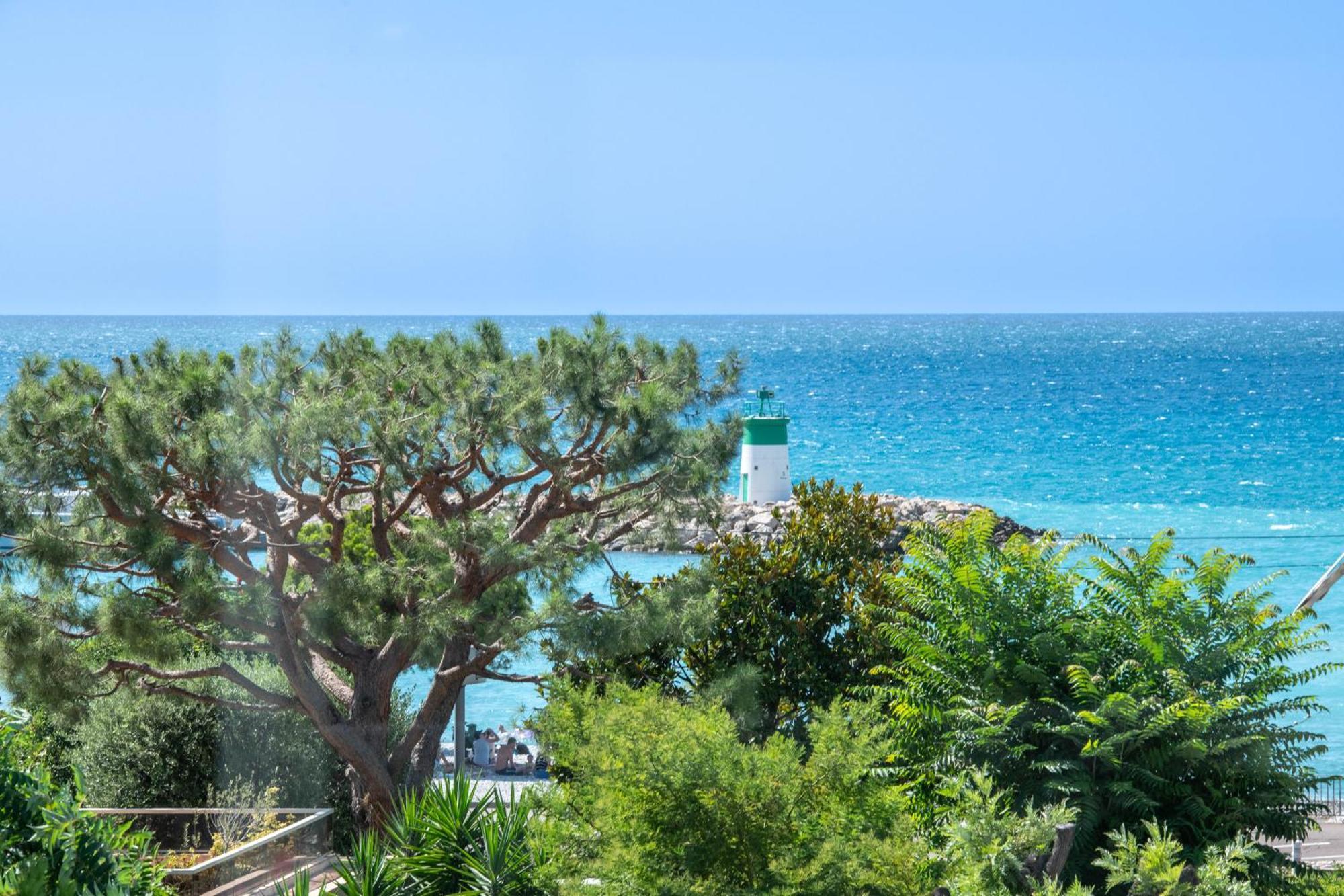 Residence Mediterranee - Beachfront - Sun And Seaview - Pool - Private Parking Cagnes-sur-Mer Exterior foto